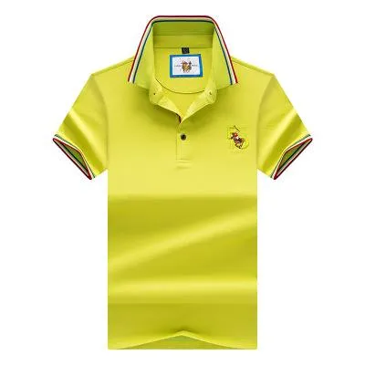 Brand New Fashion Men Polo Shirts 2018 Summer Luxury horse embroidery Breathable Camisa Masculina Soft Cotton solid Polo Men
