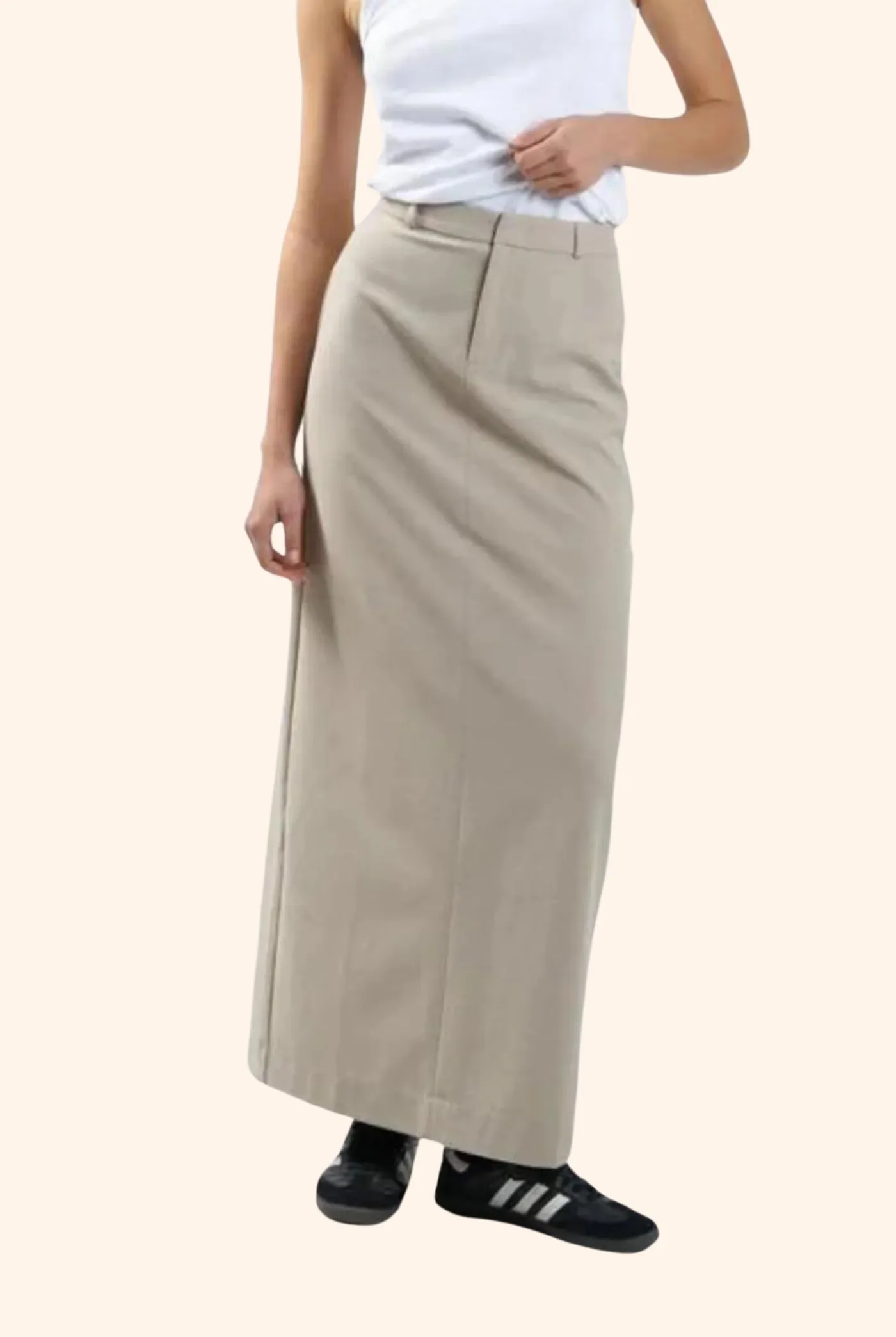 Column Suiting Skirt
