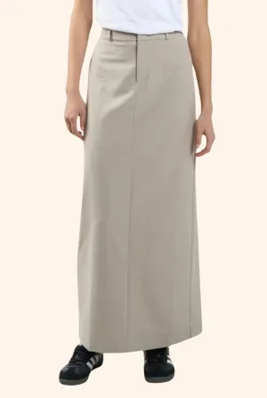 Column Suiting Skirt