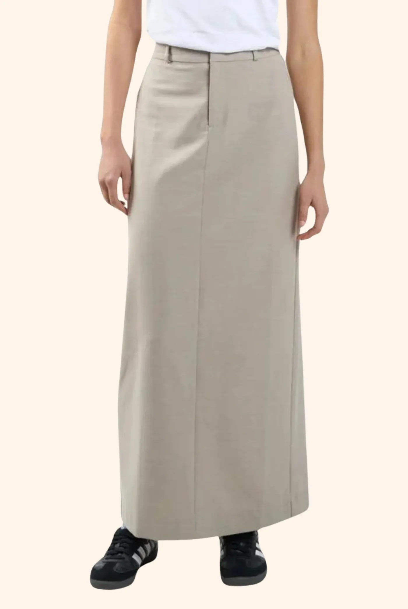Column Suiting Skirt