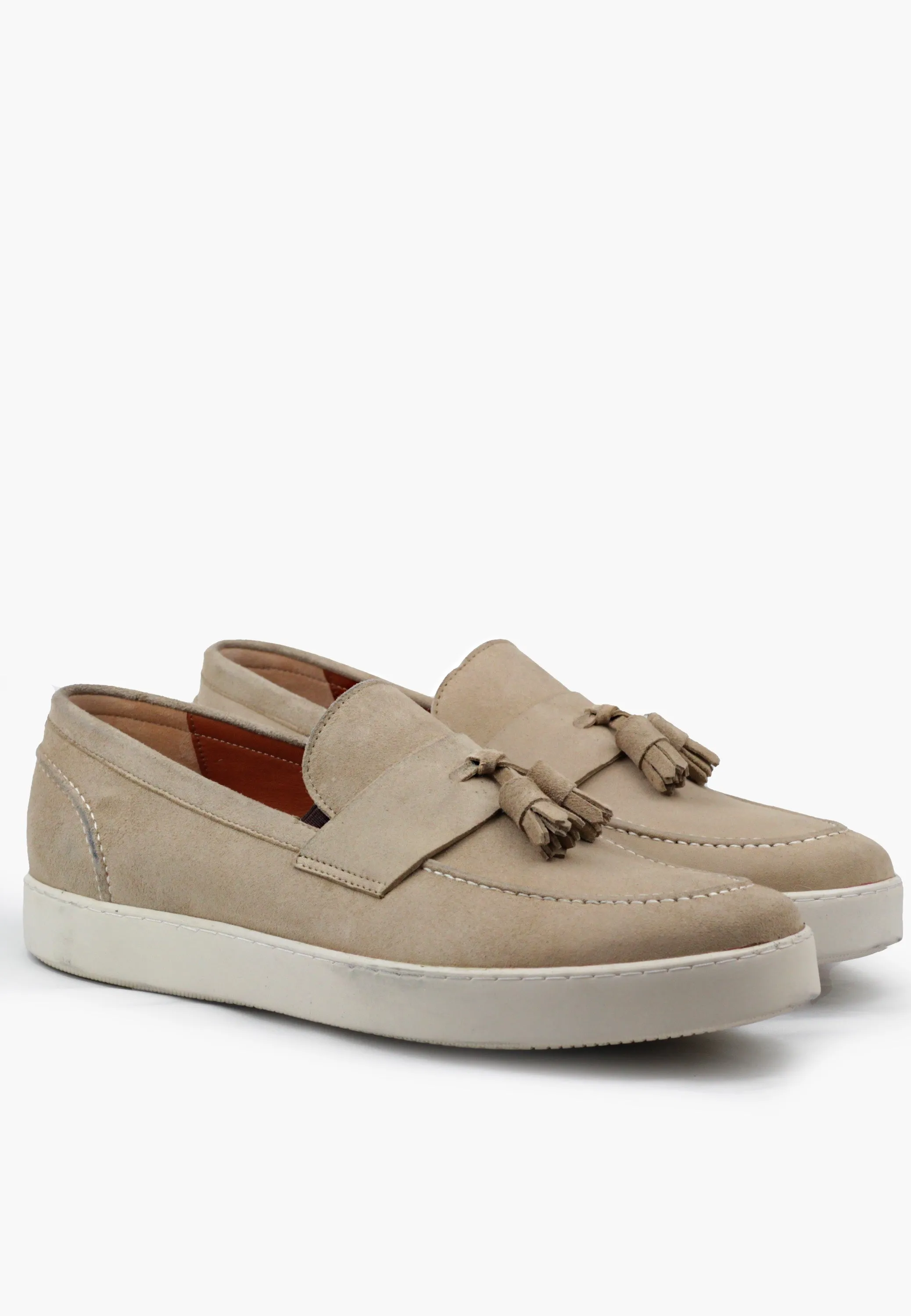 Dune Tassel Loafer Beige Suede