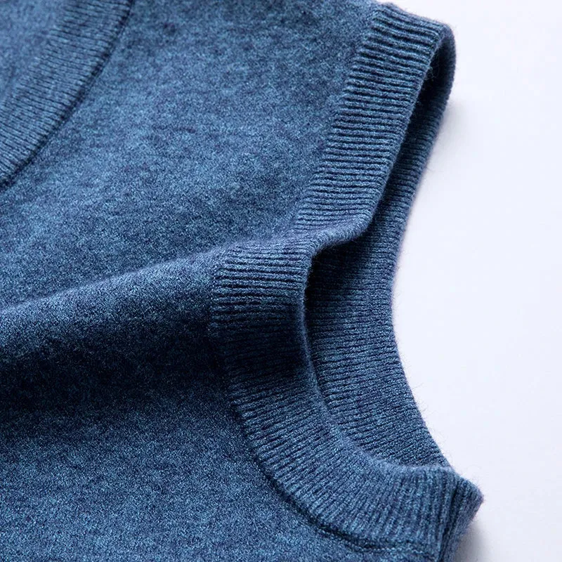 Fashion Solid Color Sleeveless Formal Sweater