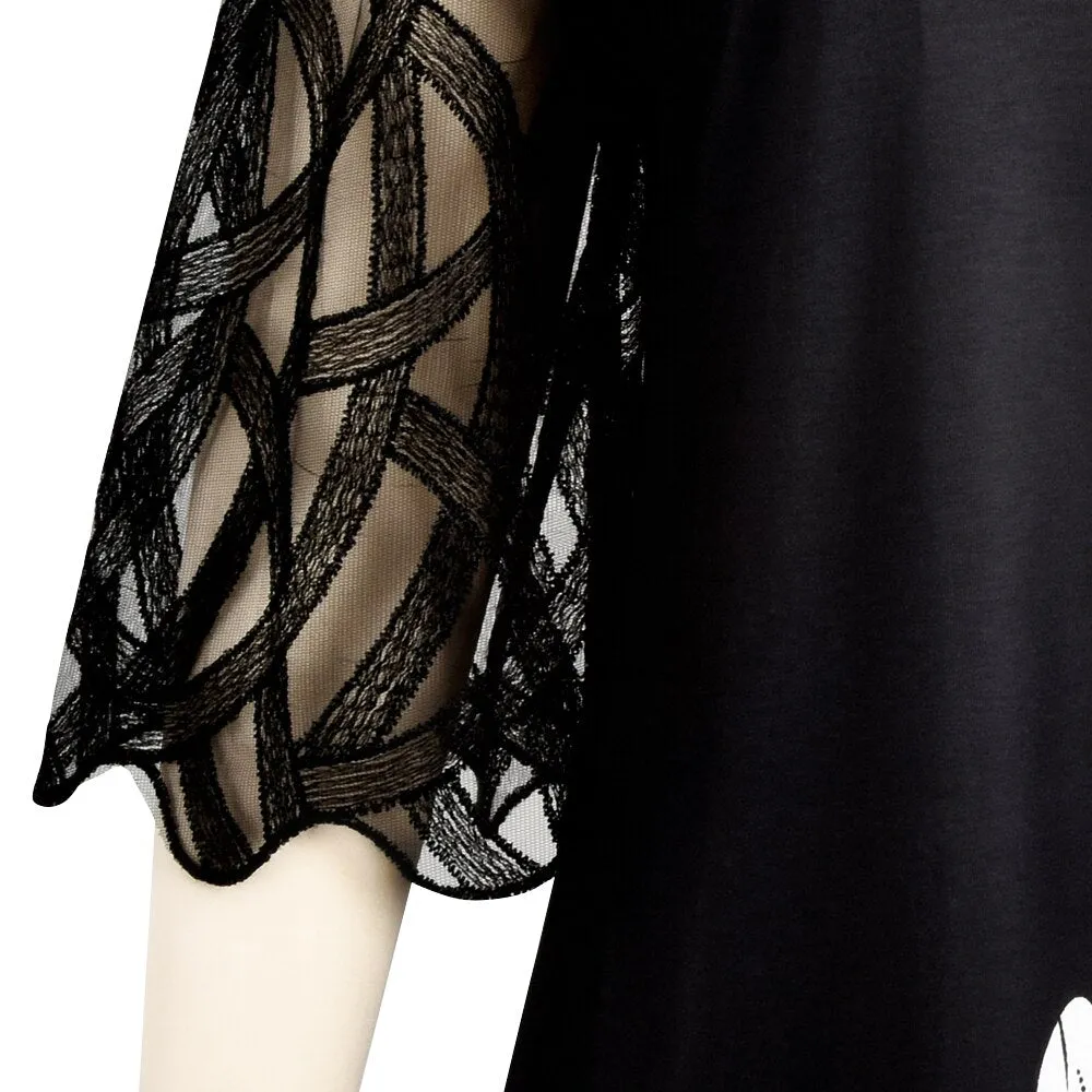 Funki Buys | Shirts | Women's Plus Splice Flower Print Blouse