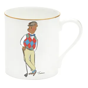 Hal The Bear Goes Golfing Mug Set Of 2