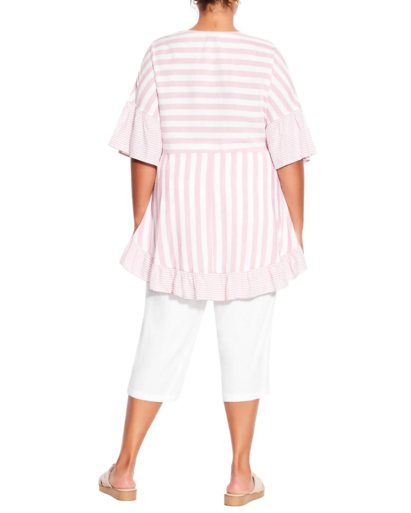 Hattie Stripe Tunic | Cherry