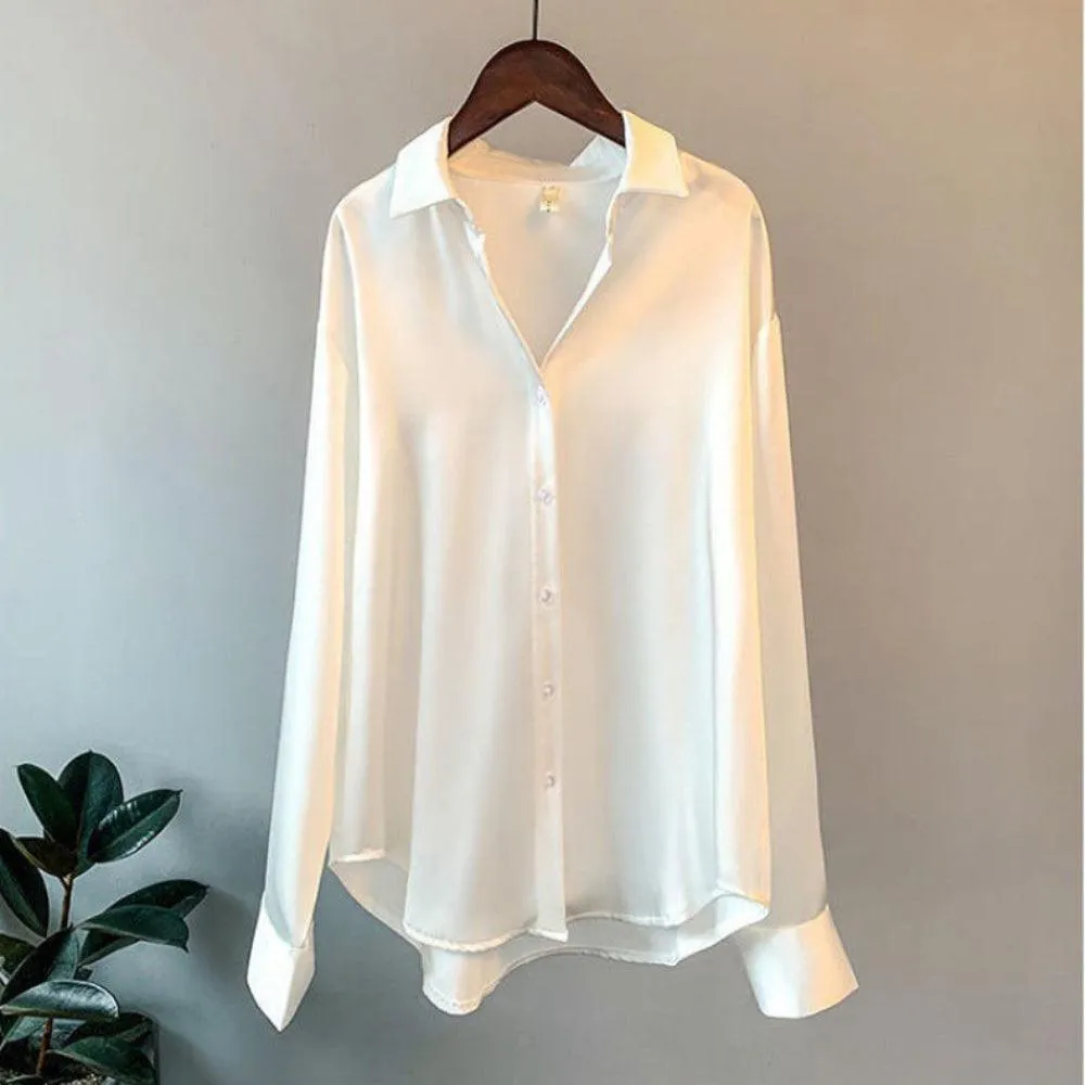 Joelle | Luxe satijnen blouse
