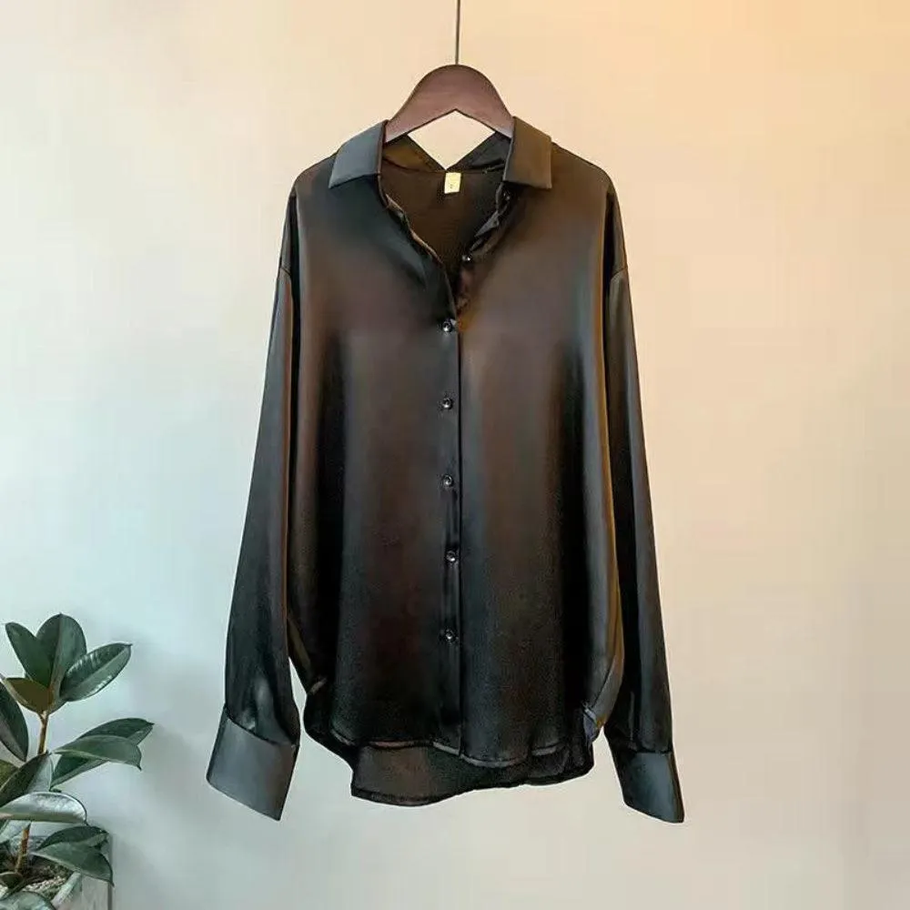 Joelle | Luxe satijnen blouse