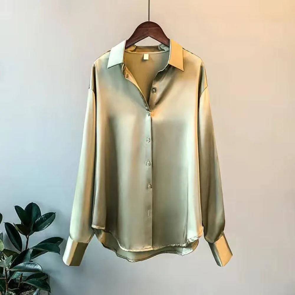 Joelle | Luxe satijnen blouse