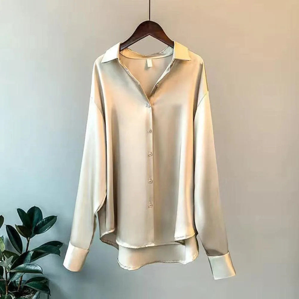 Joelle | Luxe satijnen blouse