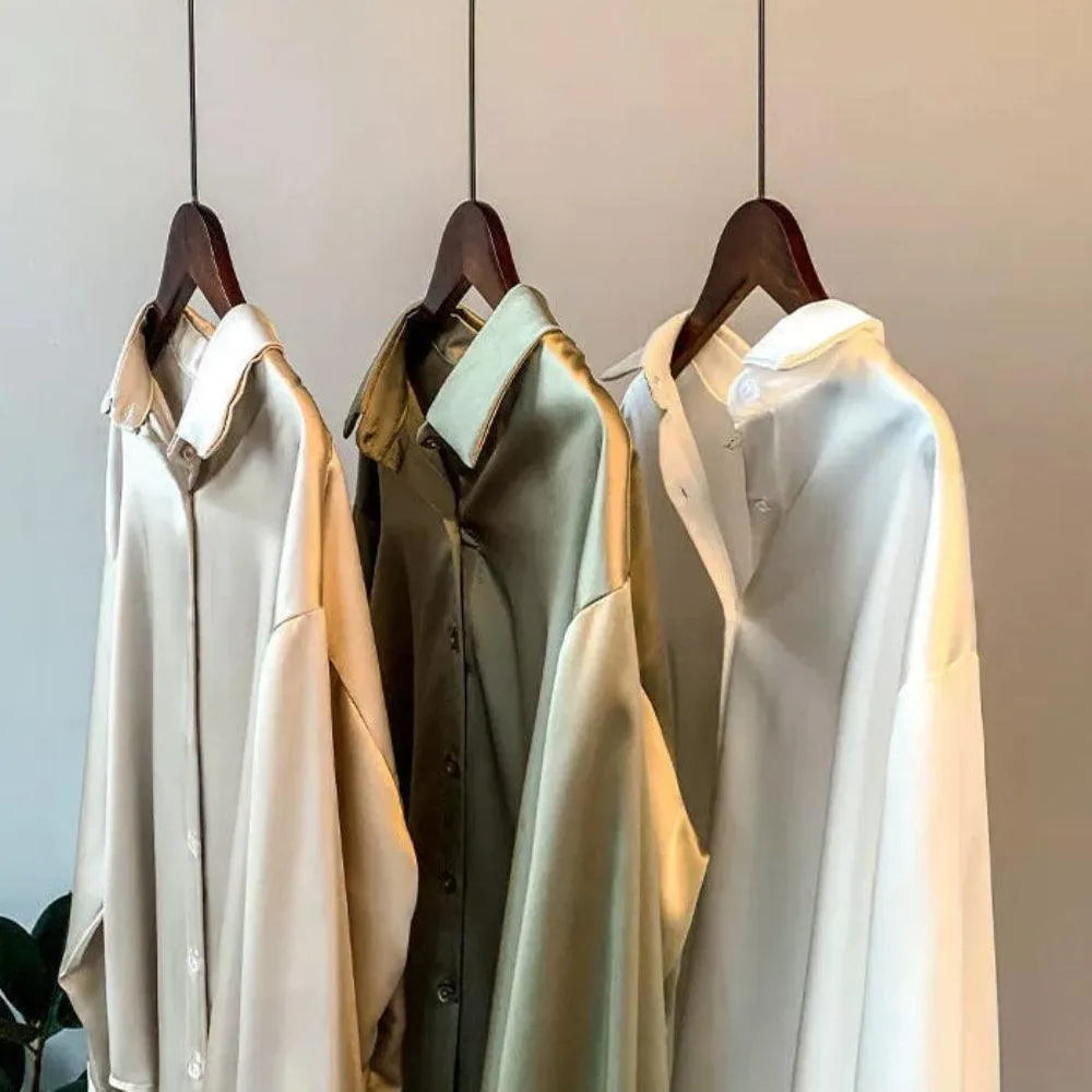Joelle | Luxe satijnen blouse