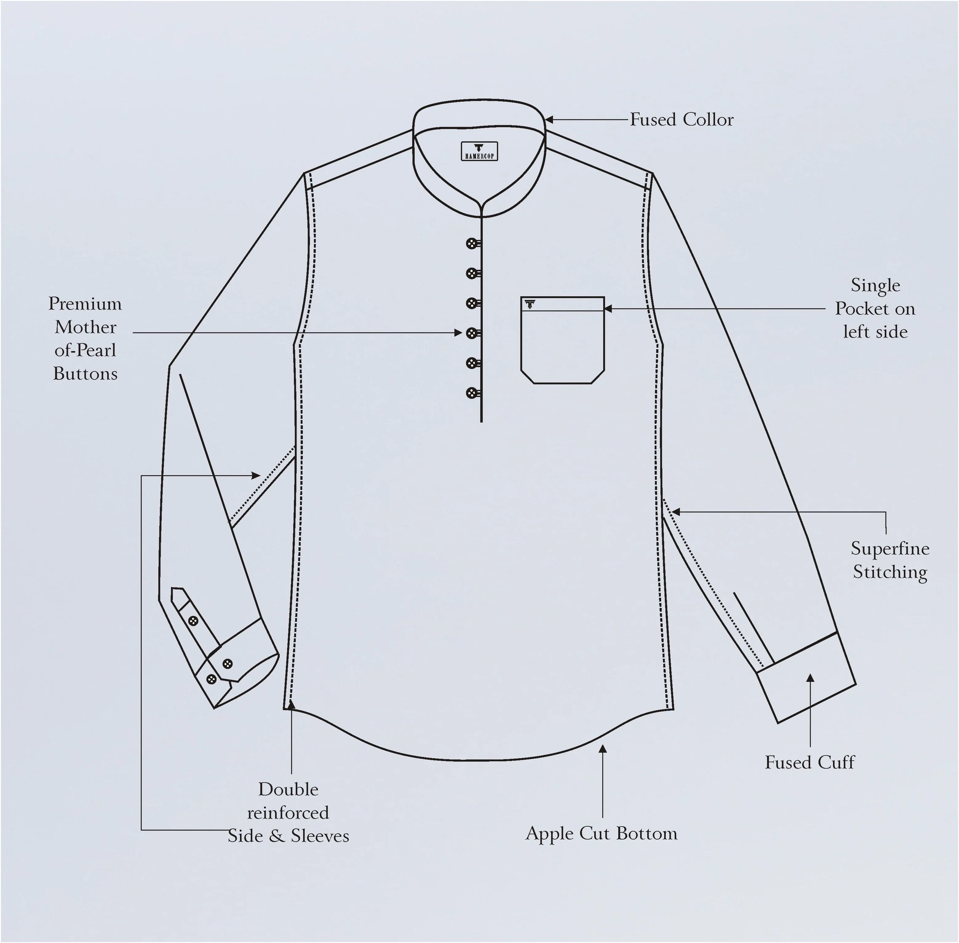 Kenora Gray With White Paisley Printed Satin Shirt Style Kurta