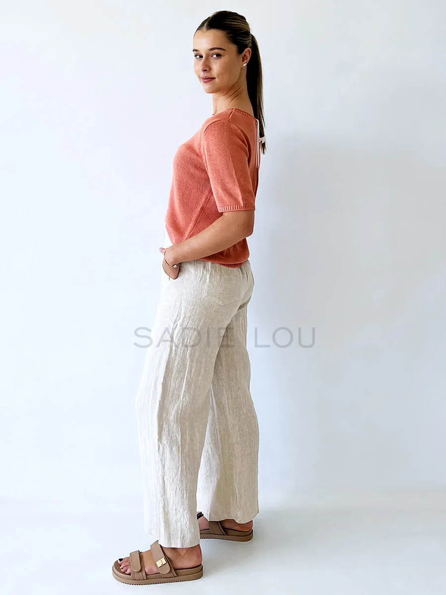 Little Lies / Jude Linen Pant - Natural