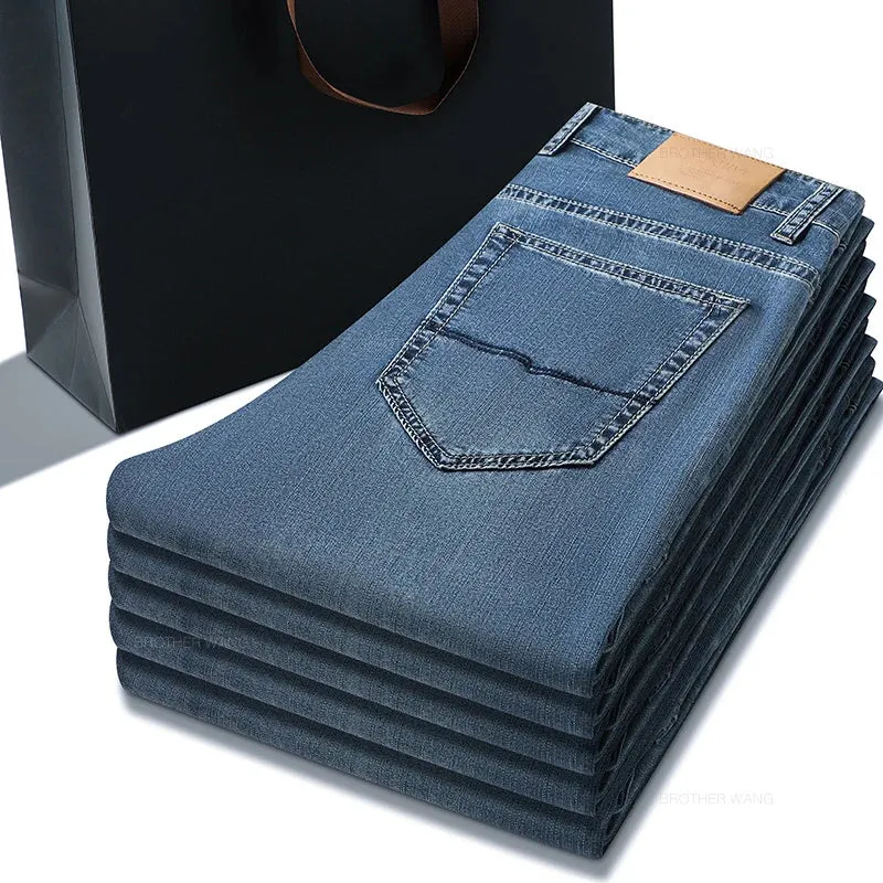 Men's Summer Ultra-thin Lyocell Ice Silk Jeans