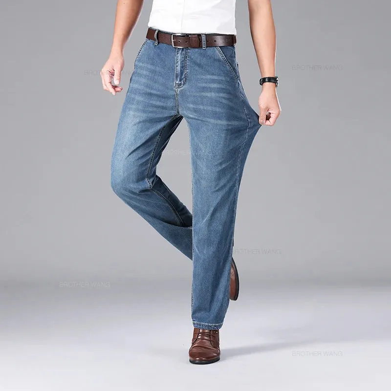 Men's Summer Ultra-thin Lyocell Ice Silk Jeans