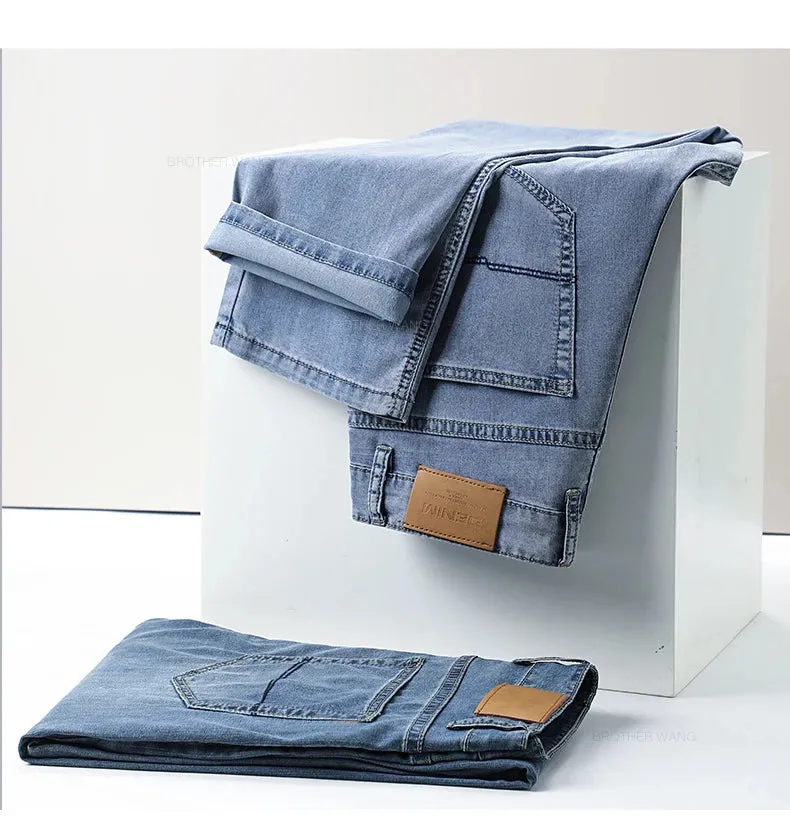 Men's Summer Ultra-thin Lyocell Ice Silk Jeans