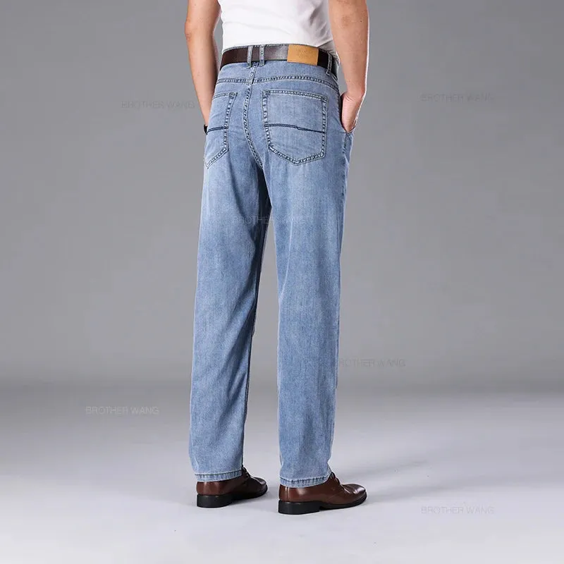 Men's Summer Ultra-thin Lyocell Ice Silk Jeans