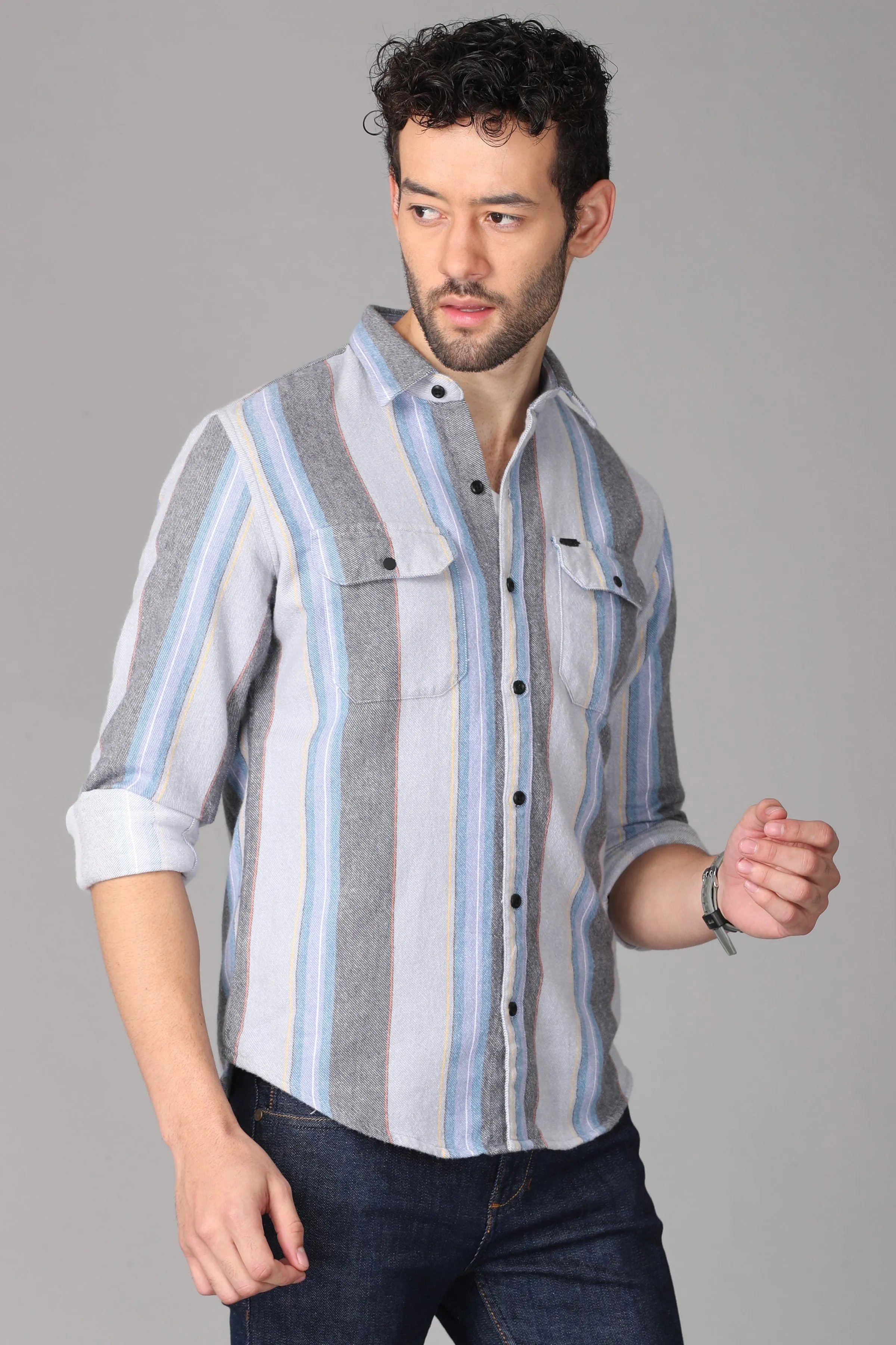 Multi Color Striped Shirt