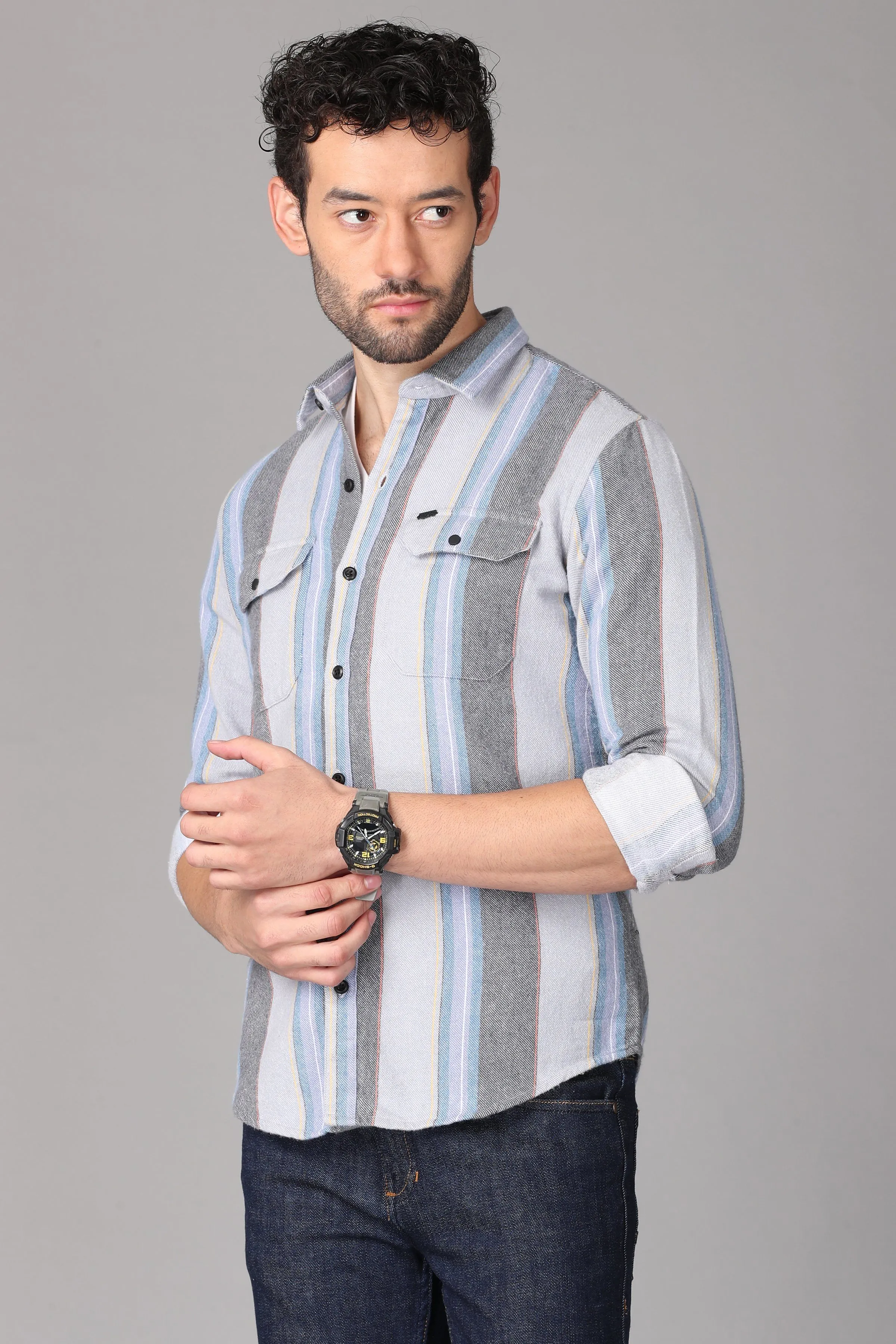 Multi Color Striped Shirt