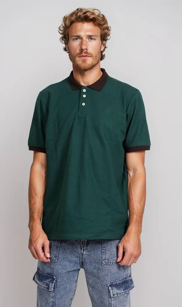 R205804 - Classic Pique Polo Shirt - Forest Green
