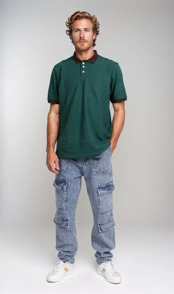 R205804 - Classic Pique Polo Shirt - Forest Green
