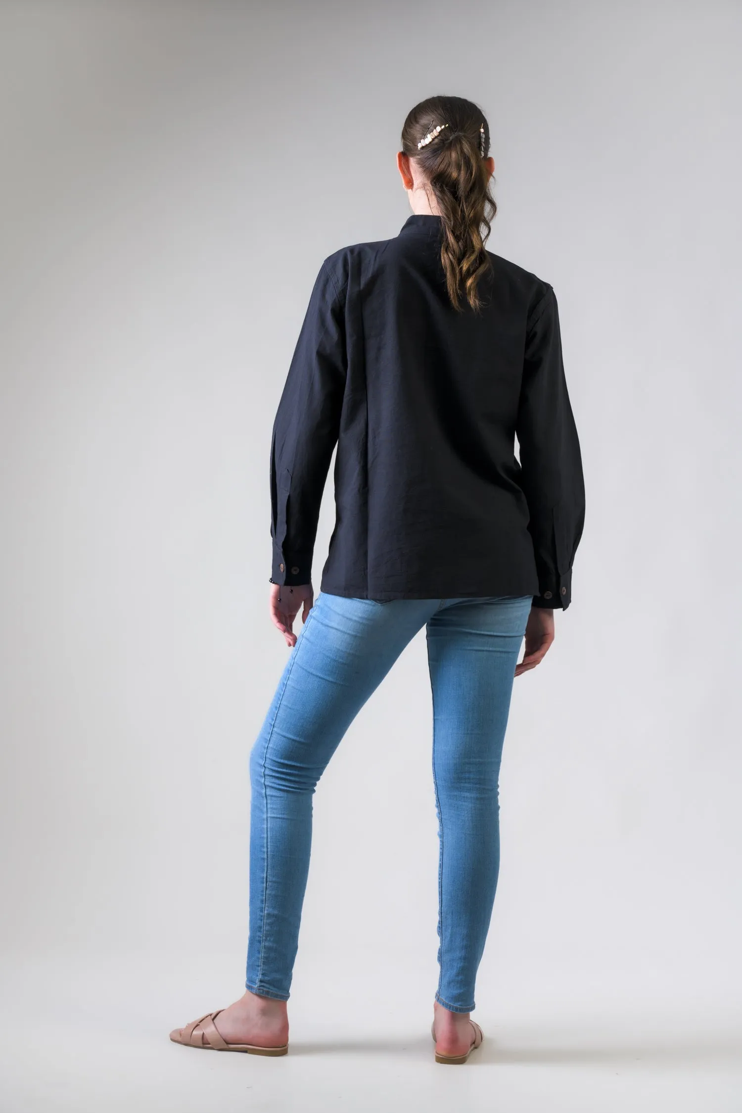 Rhea Cotton Pocket Shirt