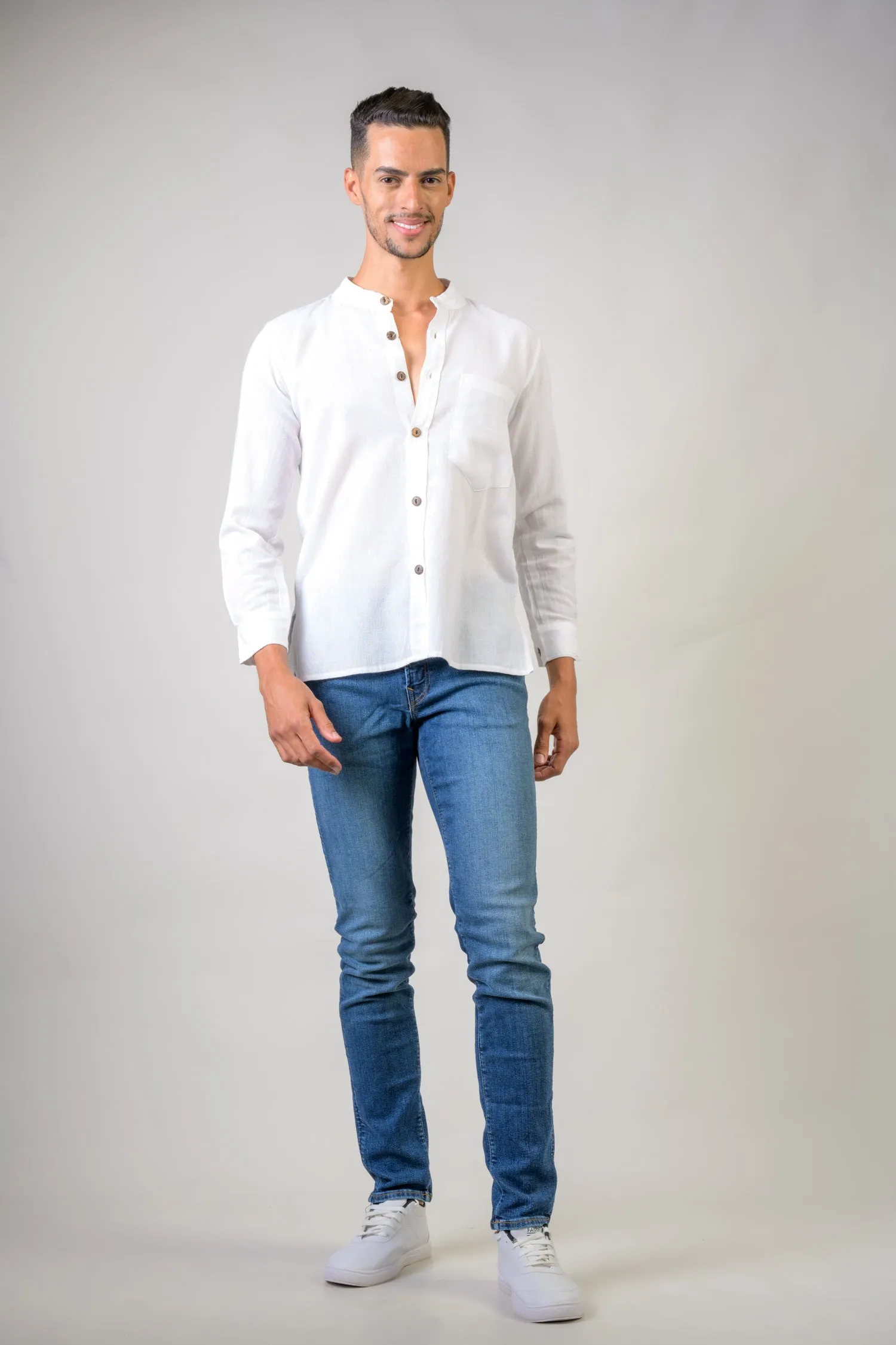 Rhea Cotton Pocket Shirt