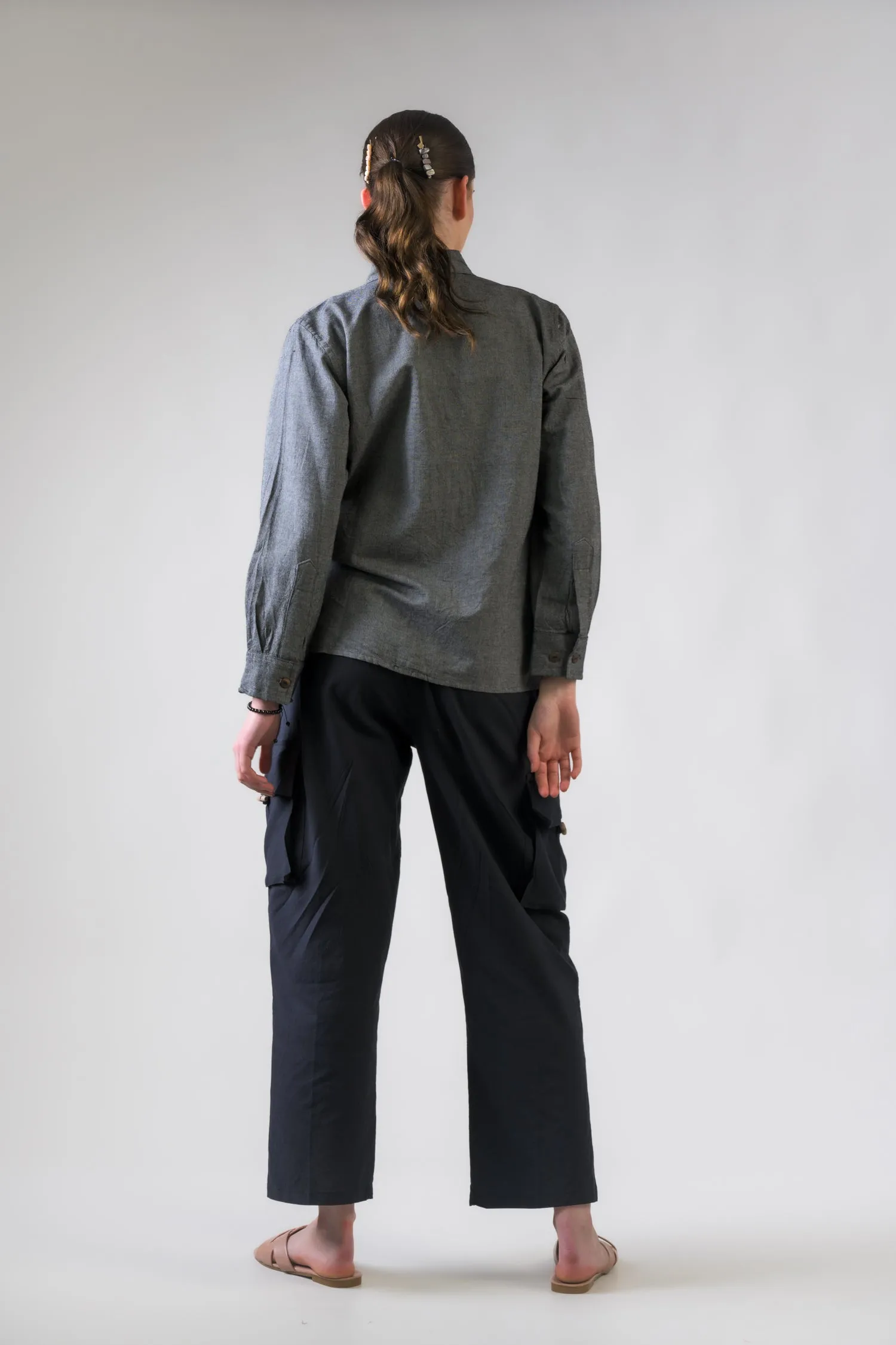 Rhea Cotton Pocket Shirt