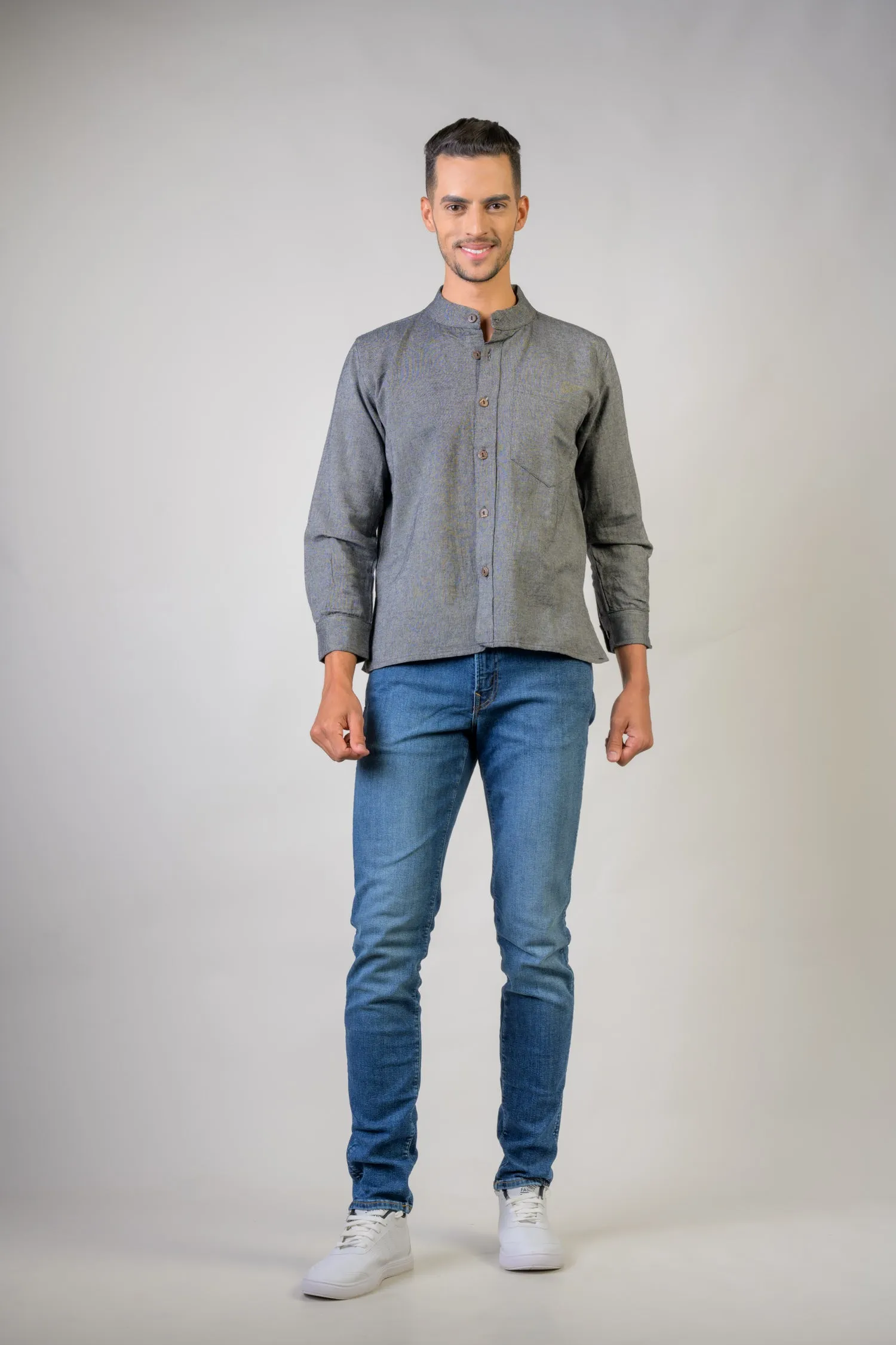 Rhea Cotton Pocket Shirt