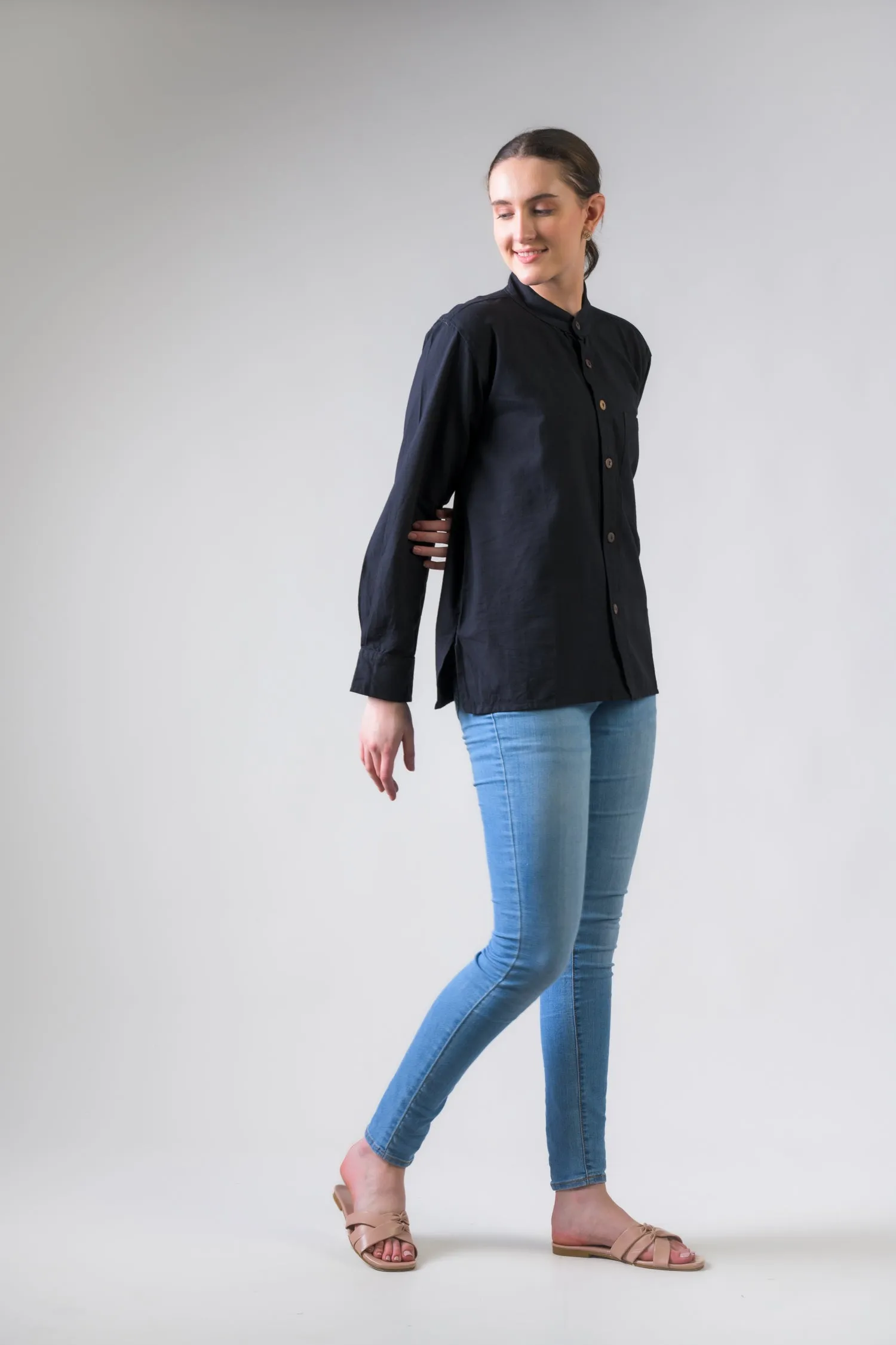 Rhea Cotton Pocket Shirt