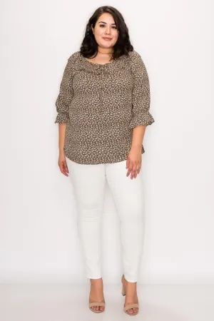 Ruffle Neck Line Top