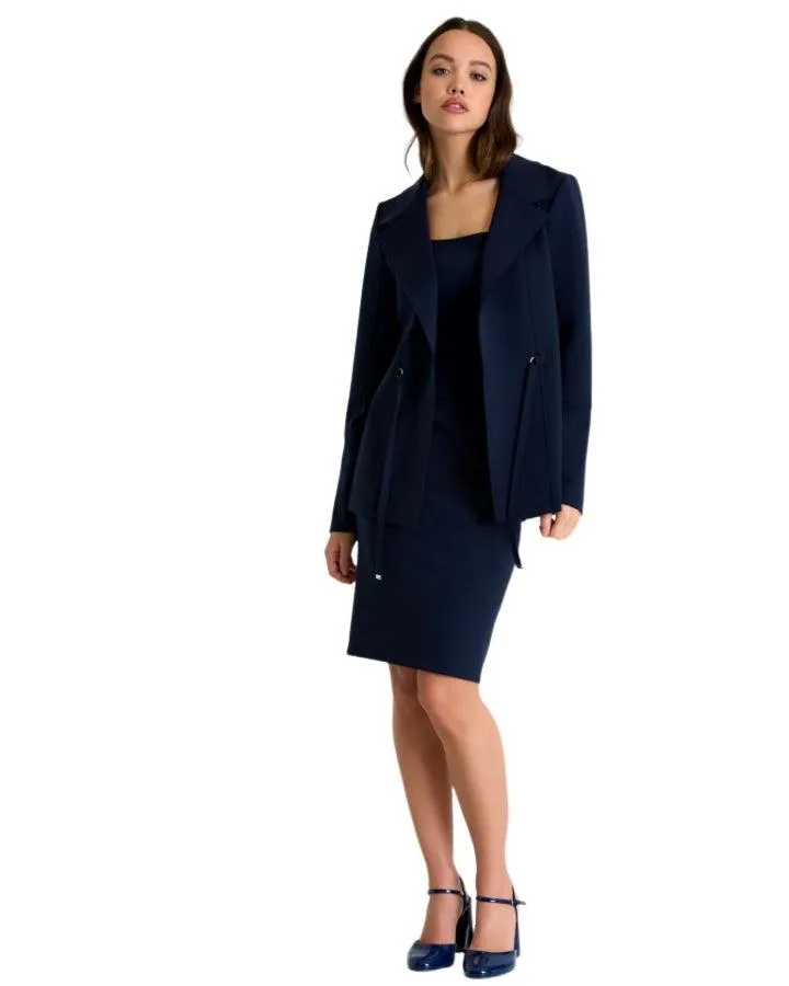 Shan Sofia 3D Pencil Skirt Navy