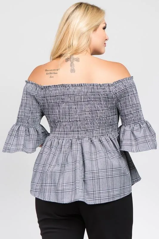 Smart Casual Off-Shoulder Top