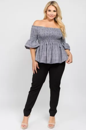 Smart Casual Off-Shoulder Top