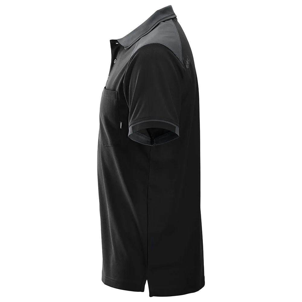 Snickers&#x20;2701&#x20;AllroundWork,&#x20;37.5&#xAE;&#x20;Tech.&#x20;Reinforced&#x20;s&#x2F;s&#x20;Polo&#x20;Shirt&#x20;-&#x20;Black&#x2F;Steel&#x20;Grey