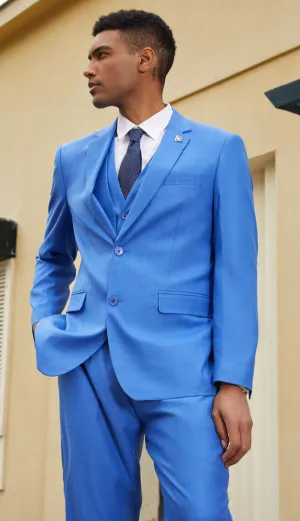 Stacy Adams SM156H1-BLU Mens Suit