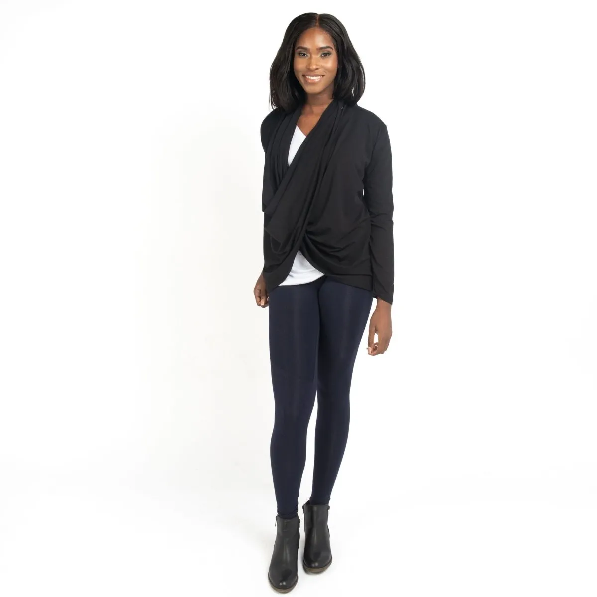 The Dressy Leggings in Navy Blue