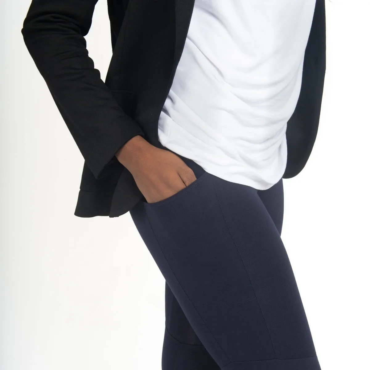 The Dressy Leggings in Navy Blue