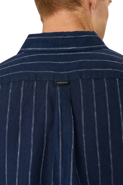 The Giacomo Linen Shirt - Navy