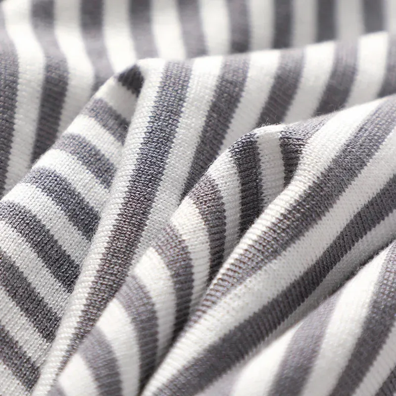 Vera | Summer Silk Striped Loose T-shirt